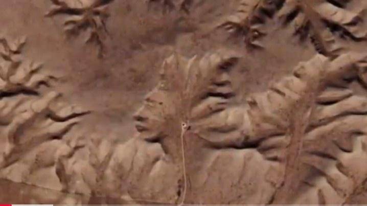 Ilustrasi the badlands guardian di Alberta