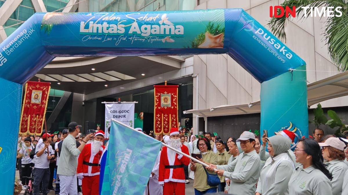 Kemenag gelar Jalan Sehat Lintas Agama (IDN Times/Ilman Nafi'an)