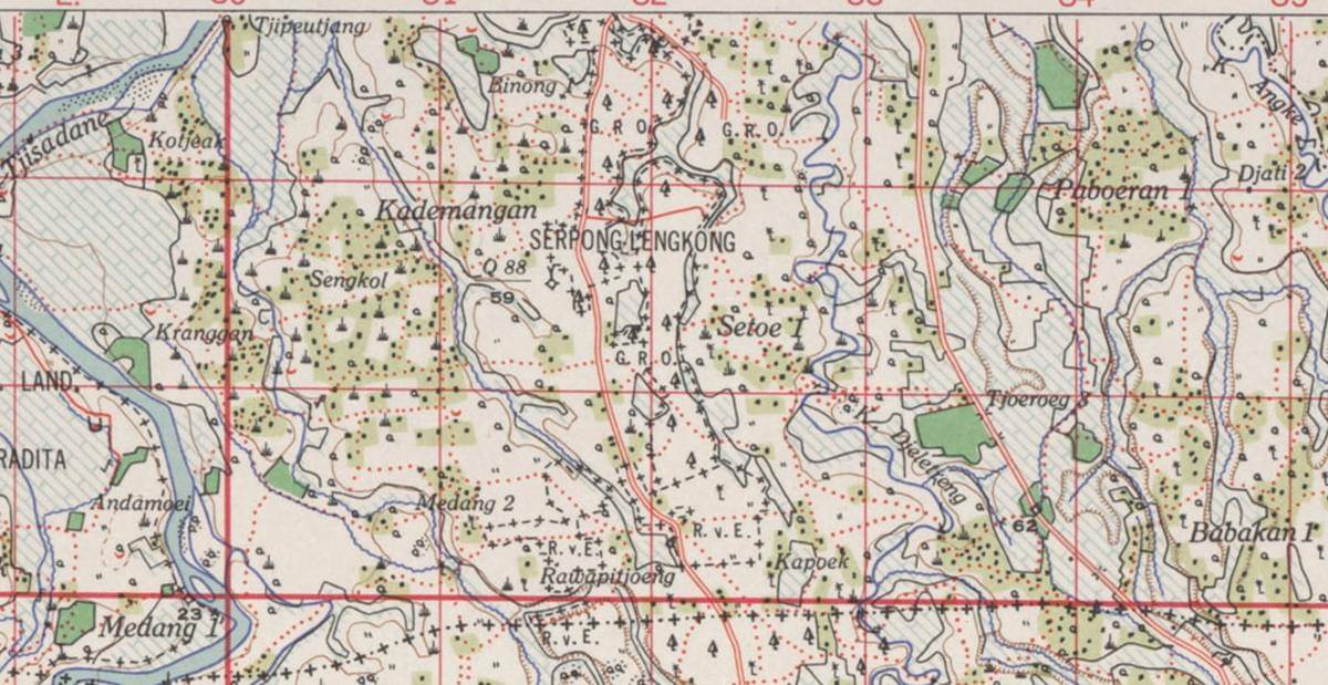 Peta berjudul Paroeng koleksi Dutch Colonial Map (IDN Times/Muhamad Iqbal)
