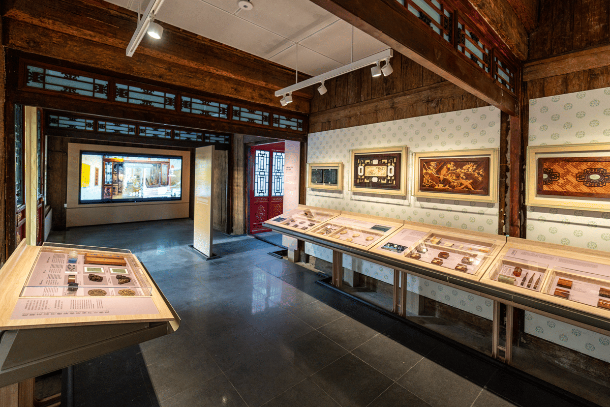 Potret salah satu sudut bangunan di Taman Qianlong, Forbidden City, Beijing, China