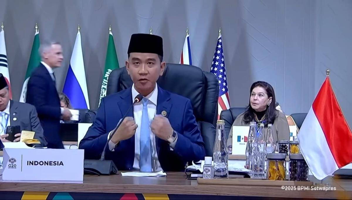 Wakil Presiden Gibran Rakabuming Raka berpidato di KTT G20 sesi I (Youtube.com/Wakil Presiden Republik Indonesia)