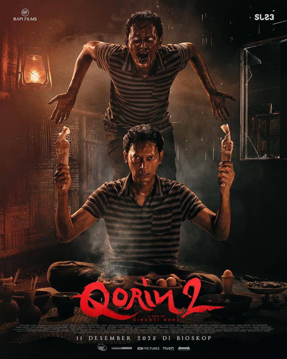 Poster film Qorin 2 tayang 11 Desember 2025 di bioskop