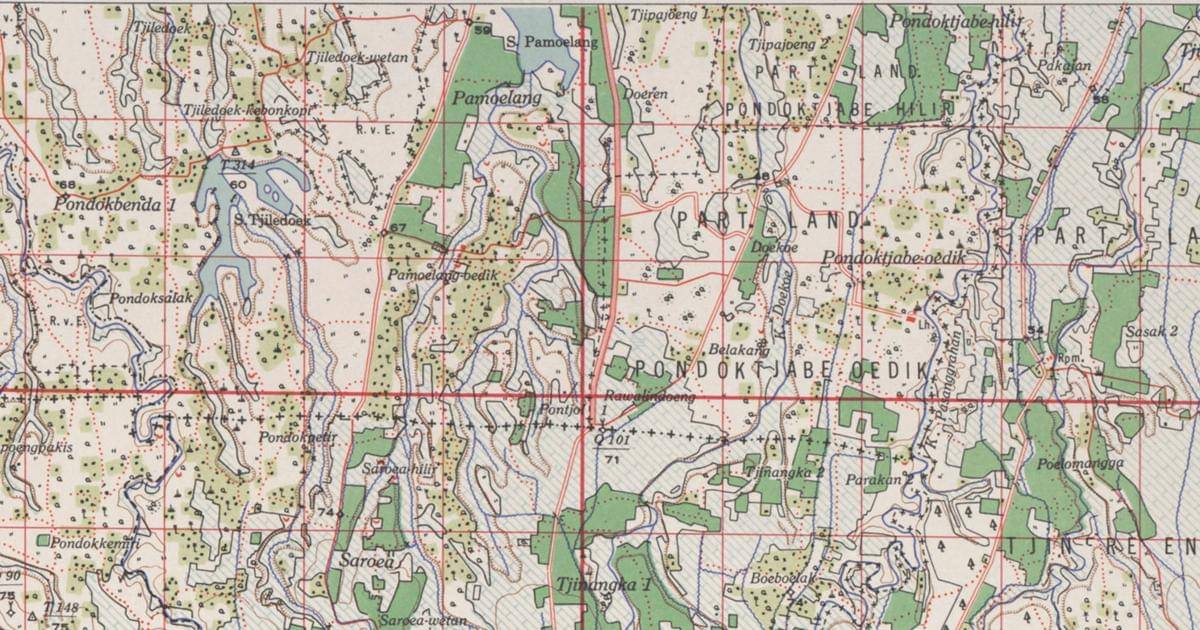 Peta berjudul Paroeng koleksi Dutch Colonial Map (IDN Times/Muhamad Iqbal)