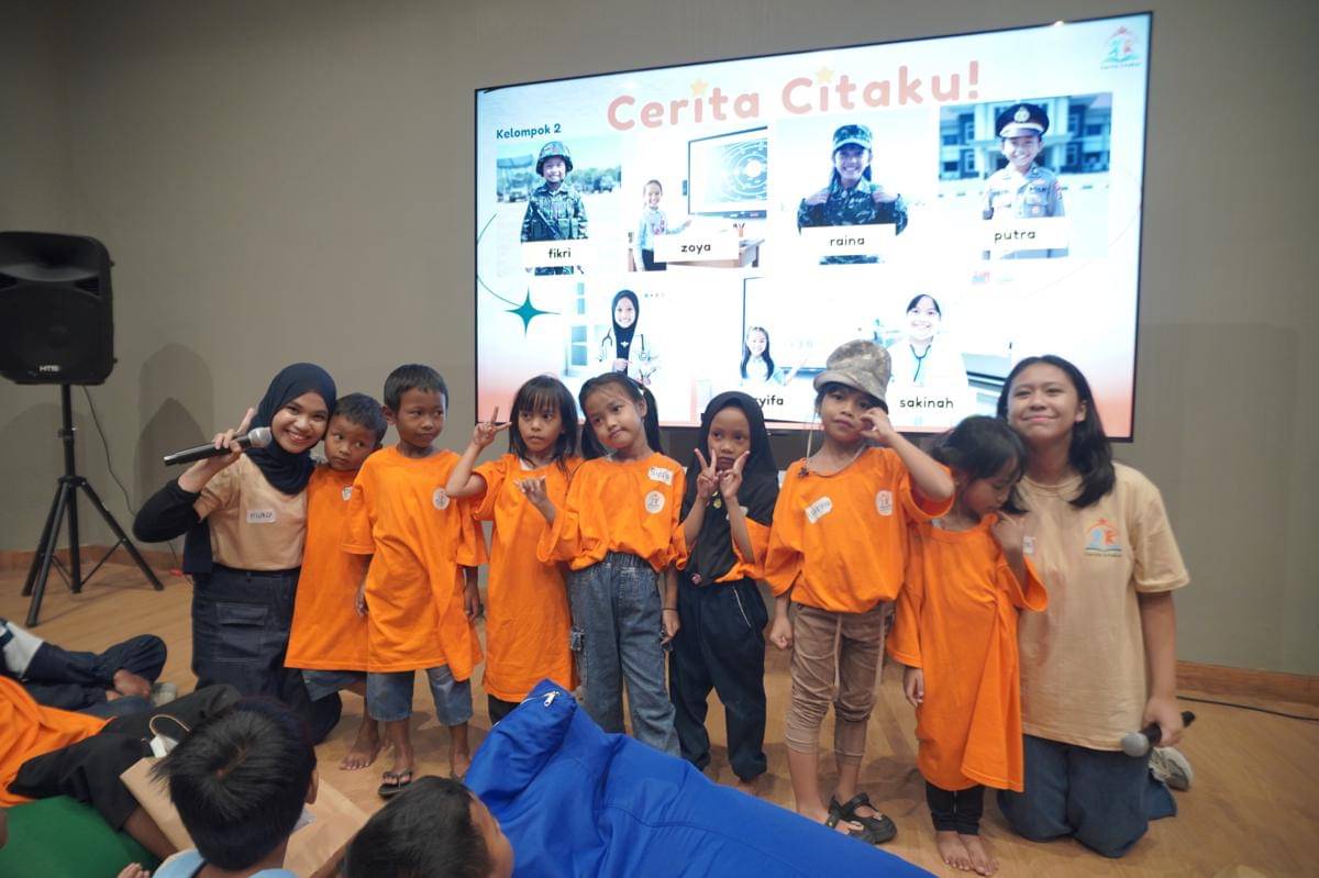 Kegiatan Cerita Citaku di Gelanggang Inovasi dan Kreativitas Universitas Gadjah Mada (GIK UGM), Sabtu (22/11/2025).