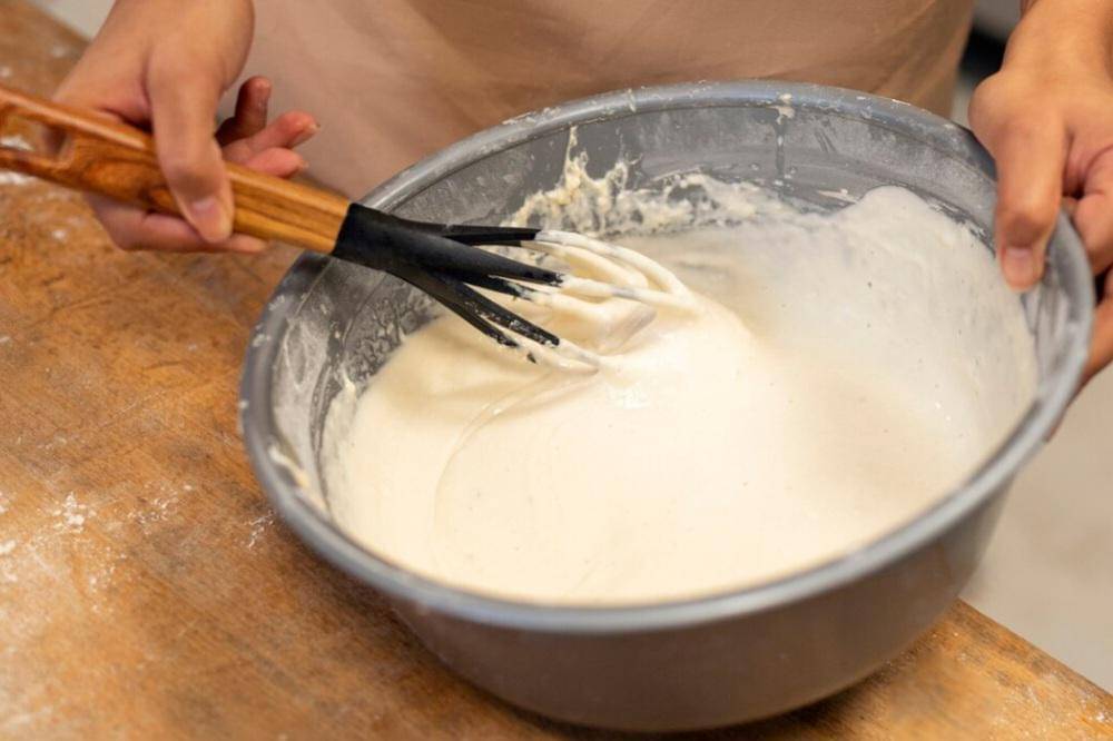 ilustrasi kekentalan adonan