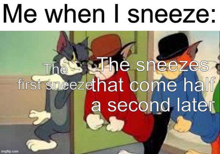 meme kartun tentang bersin