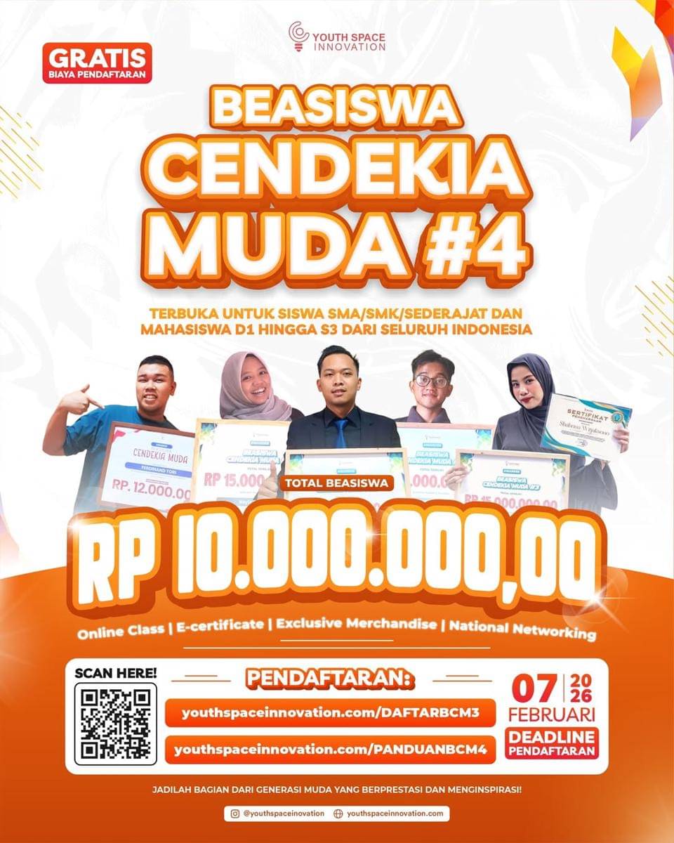 Poster Beasiswa Cendekia Muda #4