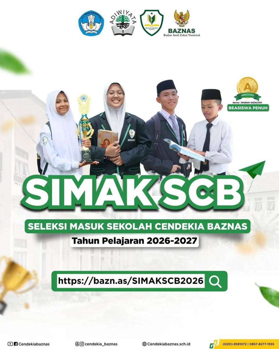 Poster Beasiswa Sekolah Cendekia BAZNAS
