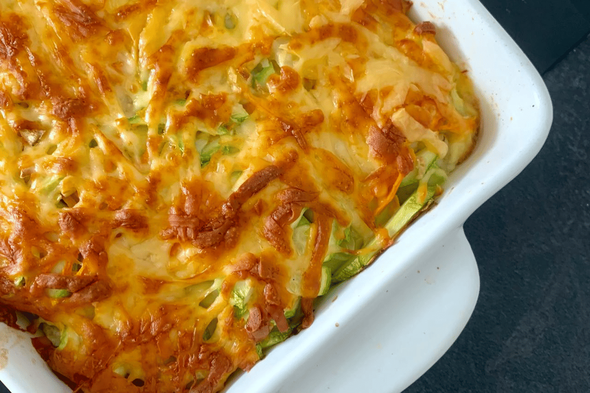 ilustrasi casserole buncis