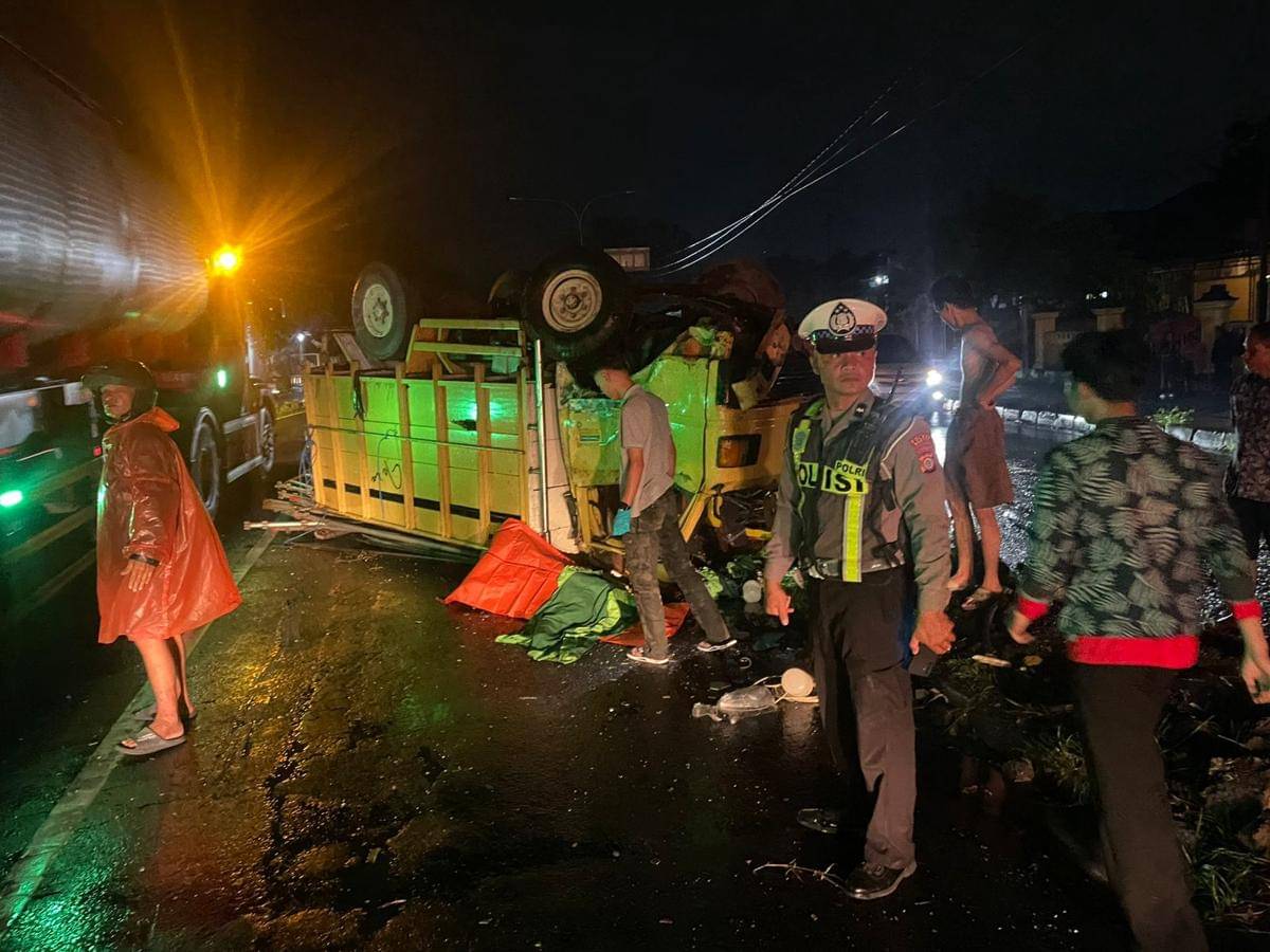 Ilustrasi kecelakaan lalu lintas. (Dok. Polres Bantul)