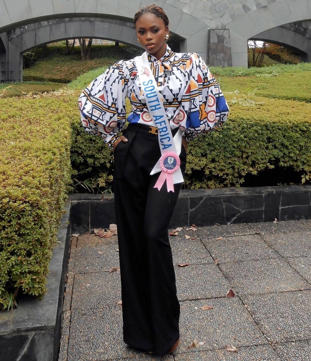 potret Sinamile Dlamini, Miss International Afrika Selatan 2025 