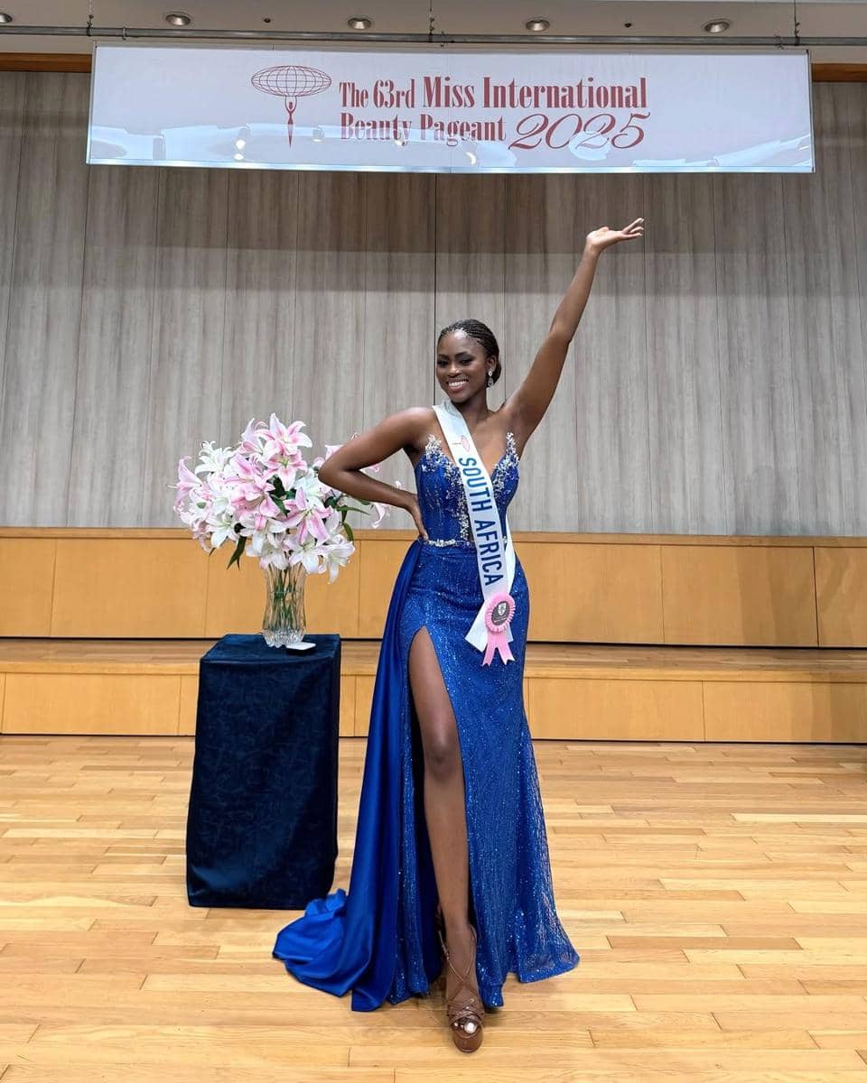 potret Sinamile Dlamini, Miss International Afrika Selatan 2025