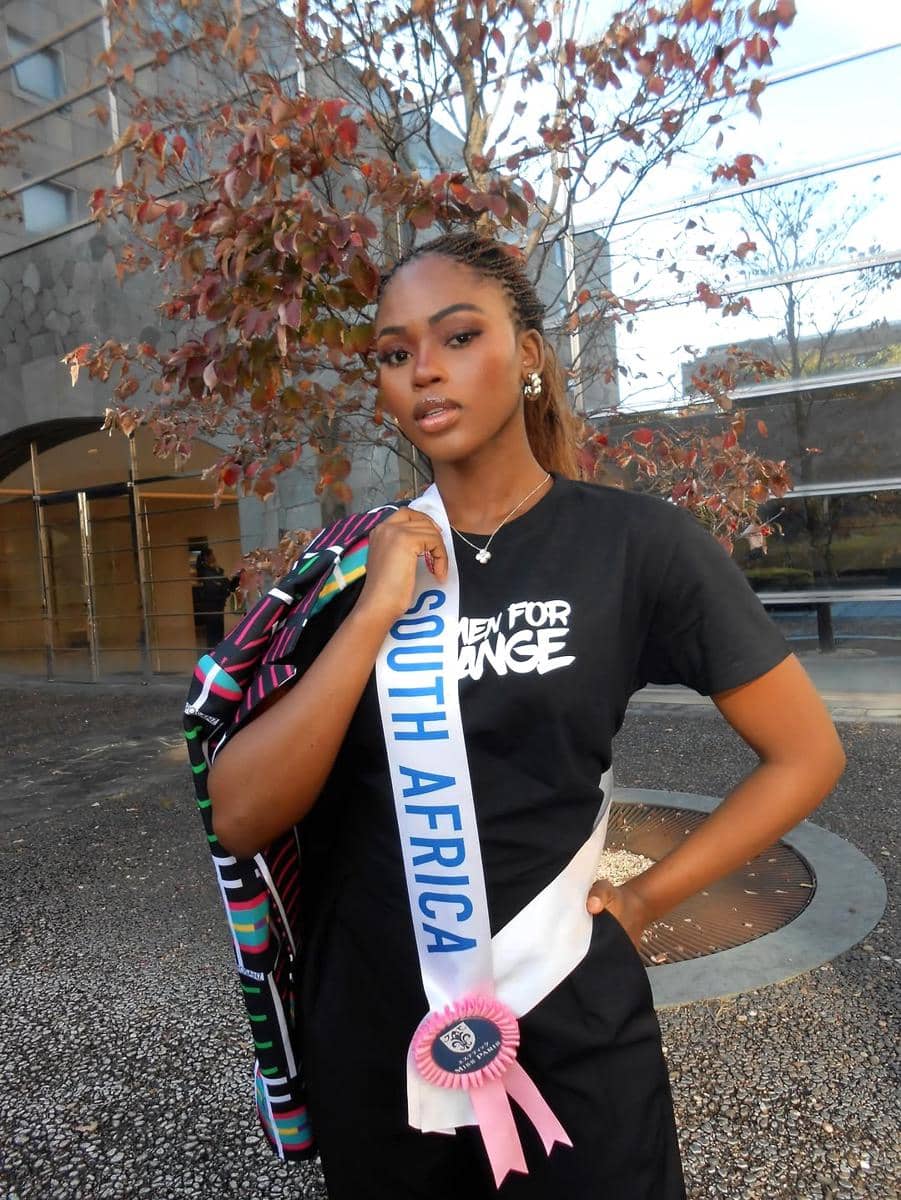 potret Sinamile Dlamini, Miss International Afrika Selatan 2025