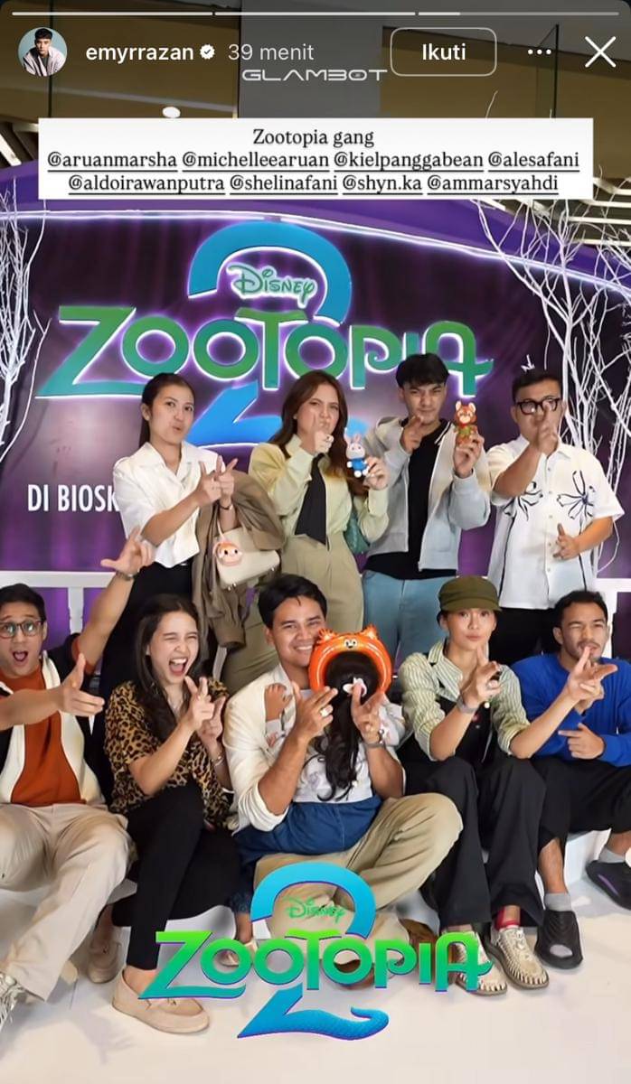 potret artis di penayangan perdana film Zootopia 2 