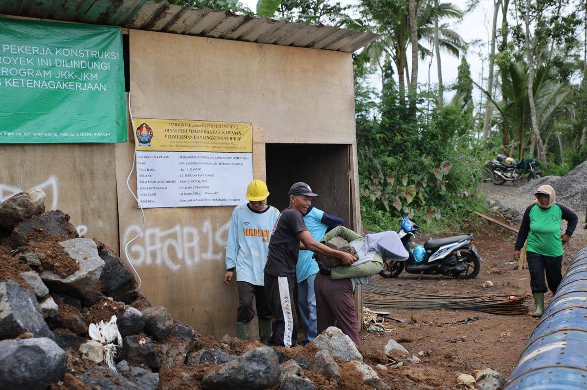 tpst sanggrahan, temanggung, pengolahan sampah, bappenas, undp