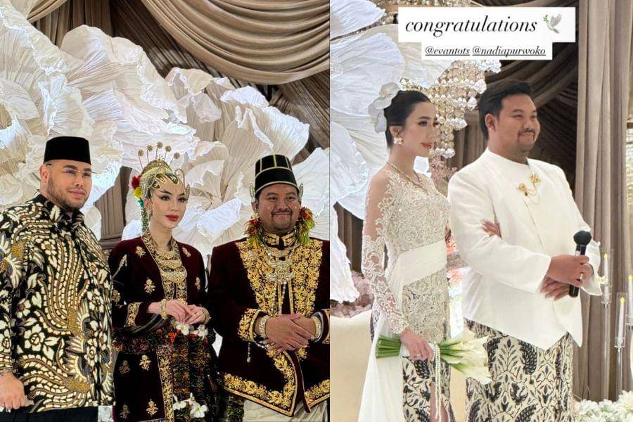 Gaya Nadia Purwoko di Rangkaian Pernikahannya 
