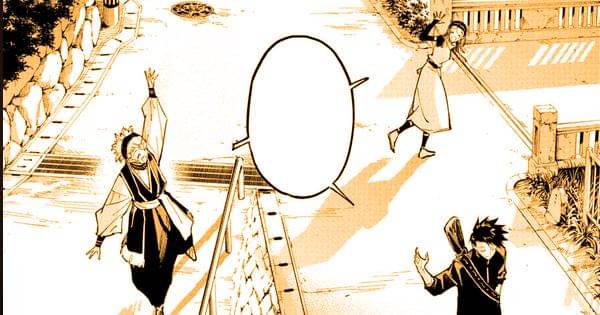 Momen Maru, Yuka, dan Tsurugi saling berpamitan - Jujutsu Kaisen Modulo