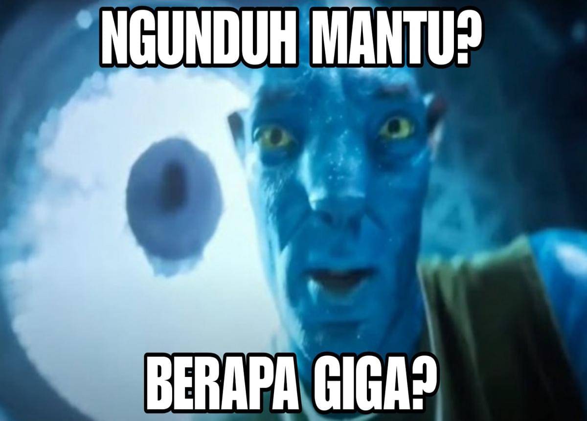meme Avatar biru