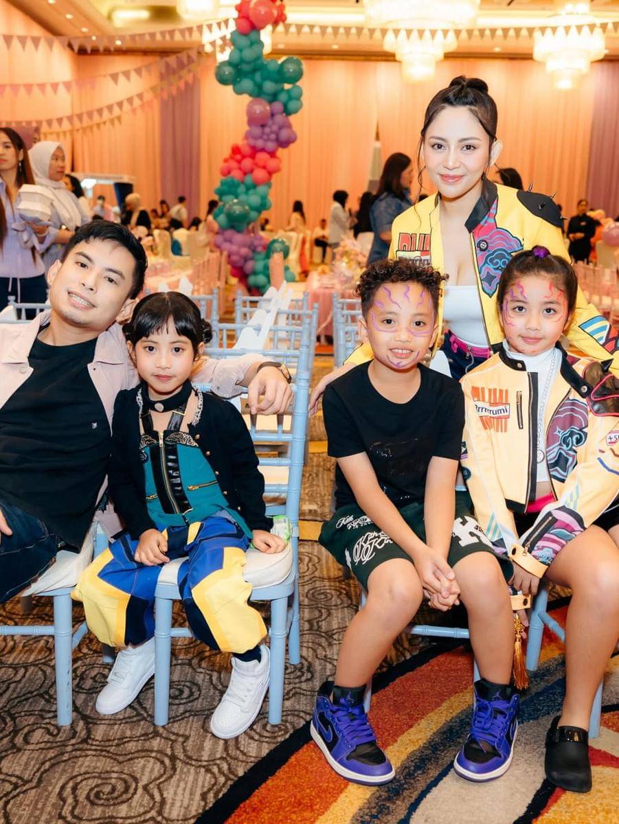 Potret Rachel Vennya dan Okin di pesta ulang tahun Chava