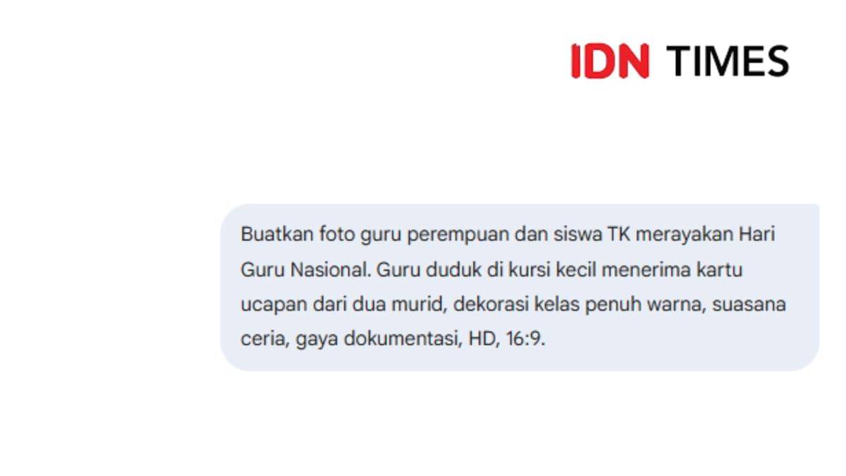 Prompt Gemini AI untuk foto Hari Guru Nasional 2025