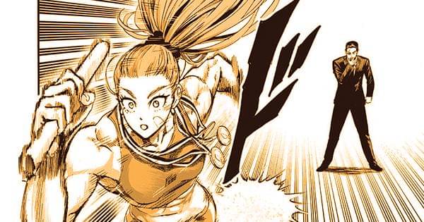 Mizuki berlari saat Sekingar meniup peluit - One Punch Man