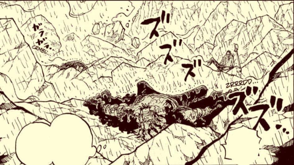 Rocks D. Xebec tumbang. (Dok. Shueisha, Eiichiro Oda/One Piece)