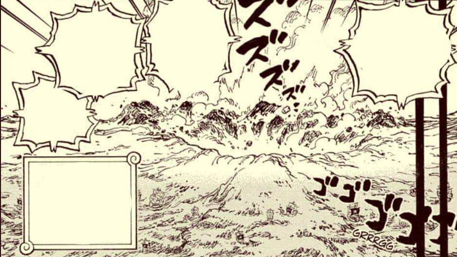 God Valley tenggelam.(Dok. Shueisha, Eiichiro Oda/One Piece)