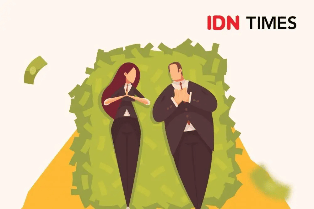 ilustrasi orang kaya