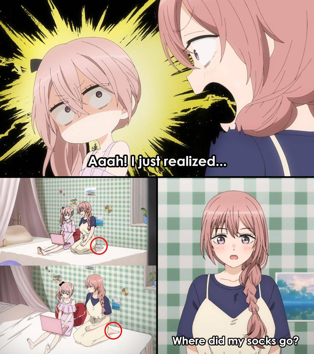 meme anime tentang kaus kaki