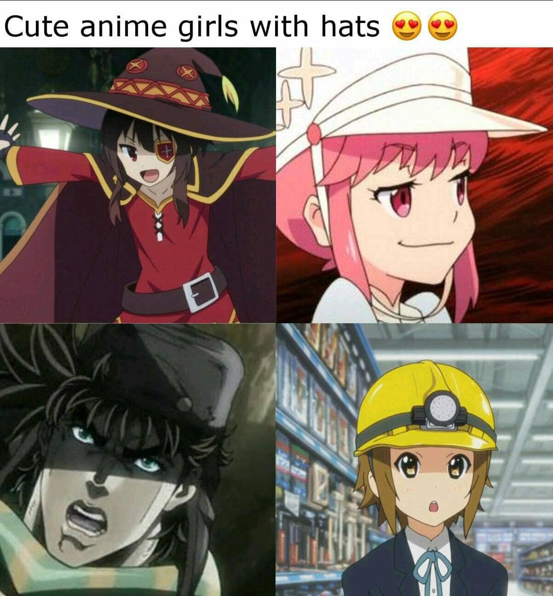 meme anime tentang topi