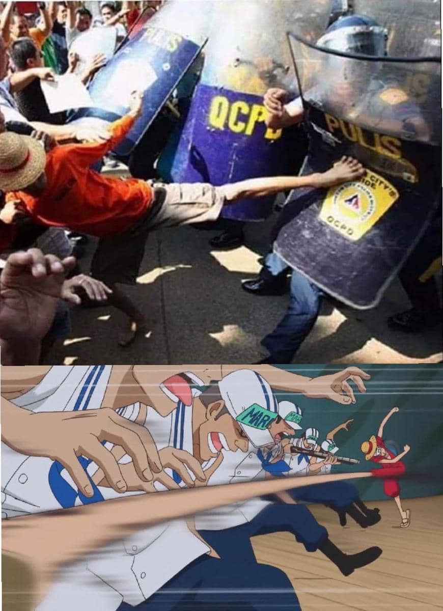 meme anime tentang tendangan