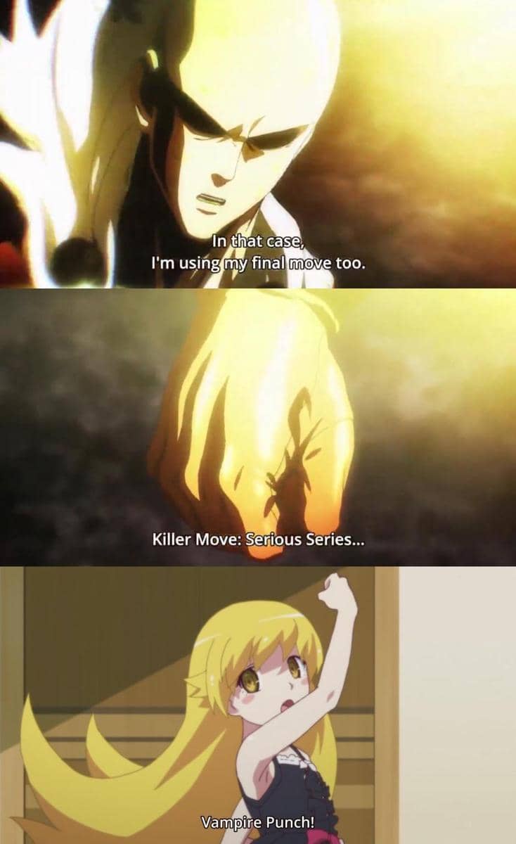 meme anime tentang pukulan