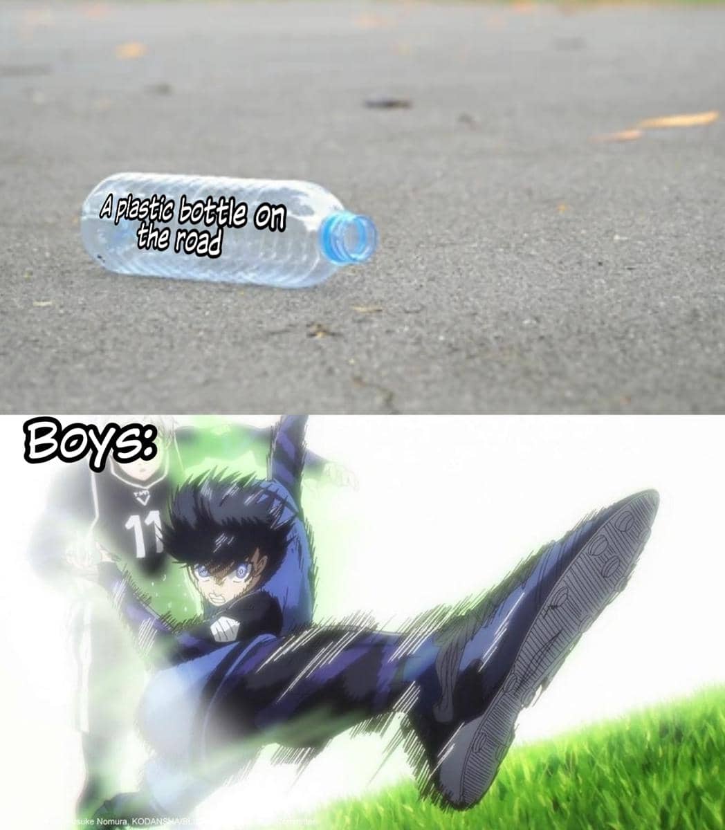 meme anime tentang tendangan