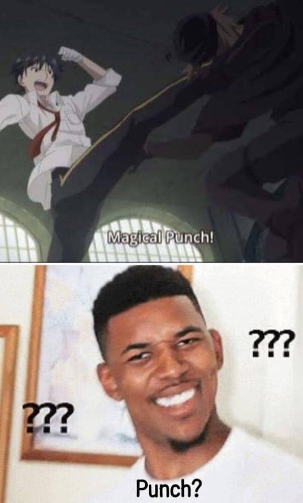 meme anime tentang pukulan