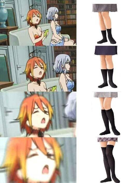 meme anime tentang kaus kaki