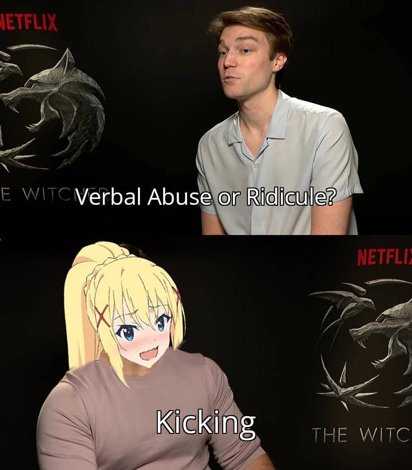 meme anime tentang tendangan