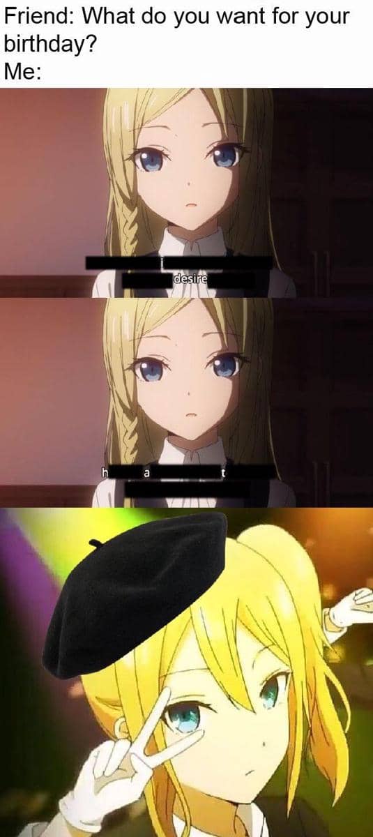 meme anime tentang topi