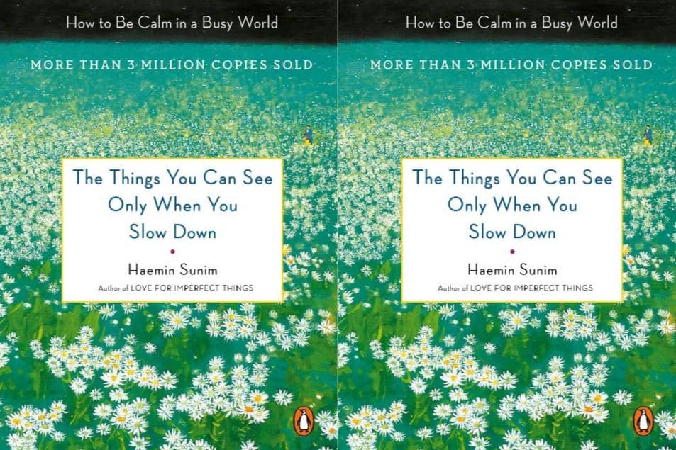 ilustrasi buku The Things You Can See Only When You Slow Down oleh Haemin Sunim 