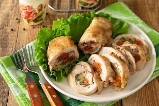ilustrasi chicken roll