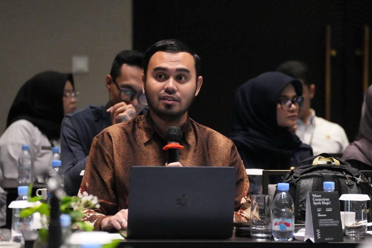 Peneliti Institut Teknologi Sumatera (Itera) Hafiz Budi Firmansyah, dari Program Studi Teknik Informatika, Mengikuti Group Discussion (FGD) Tata Kelola Big Data yang diselenggarakan KPU RI di Jakarta
