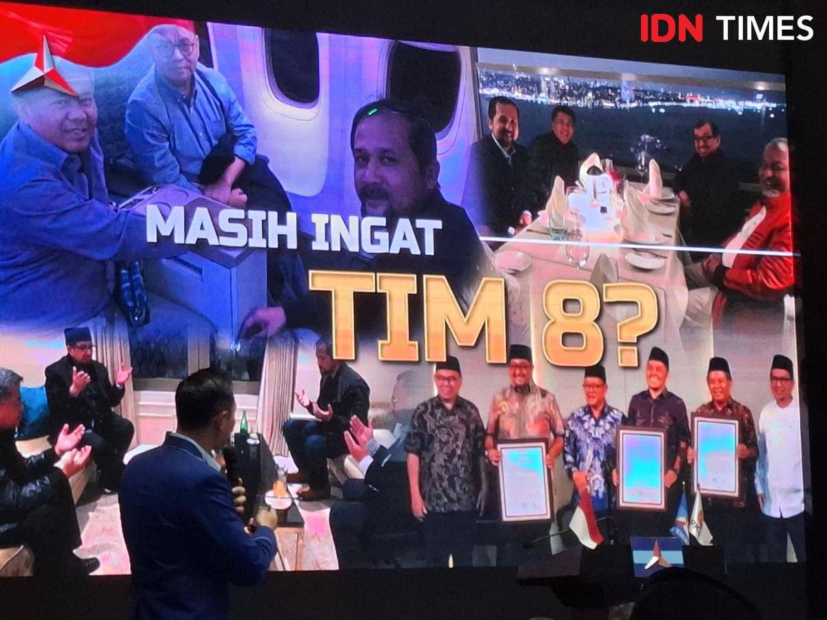 Ketua Umum Partai Demokrat, Agus Harimurti Yudhoyono (AHY) mengenang kembali awal-awal membangun koalisi dengan PKS untuk Pilpres 2024. (IDN Times/Amir Faisol).