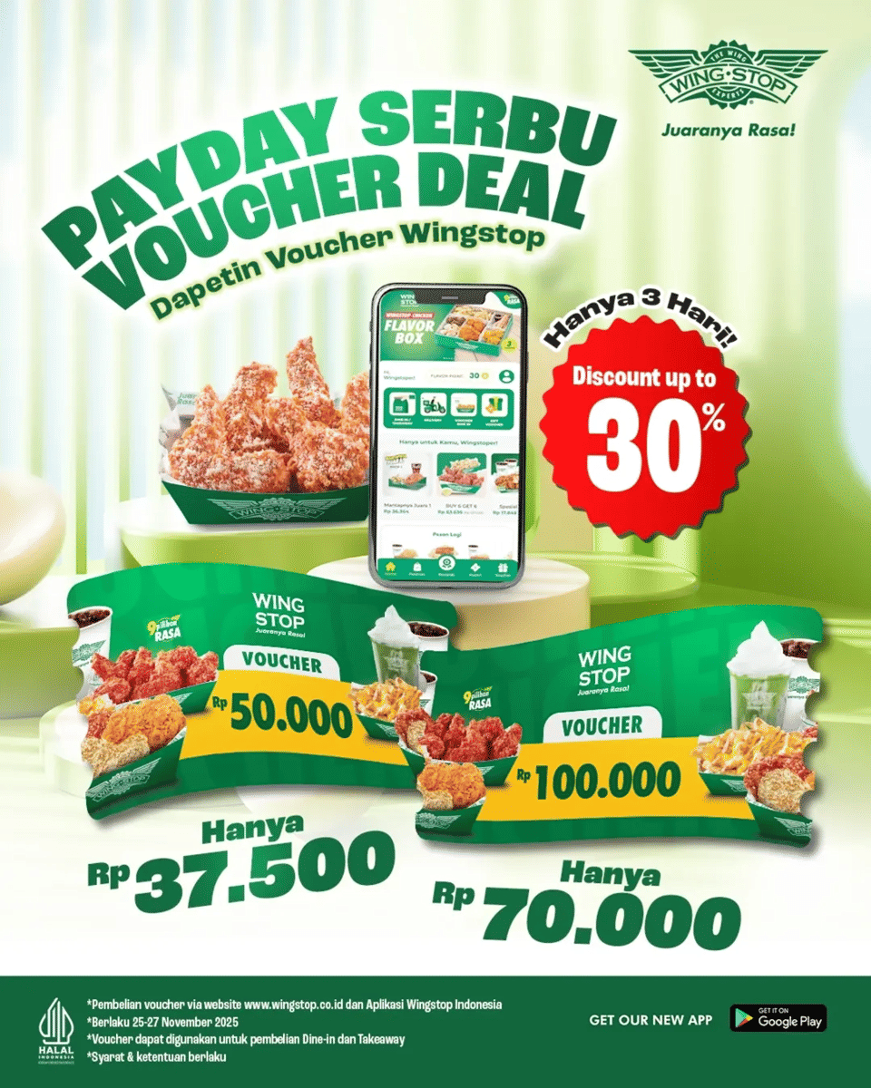 Promo gajian Wingstop November 2025