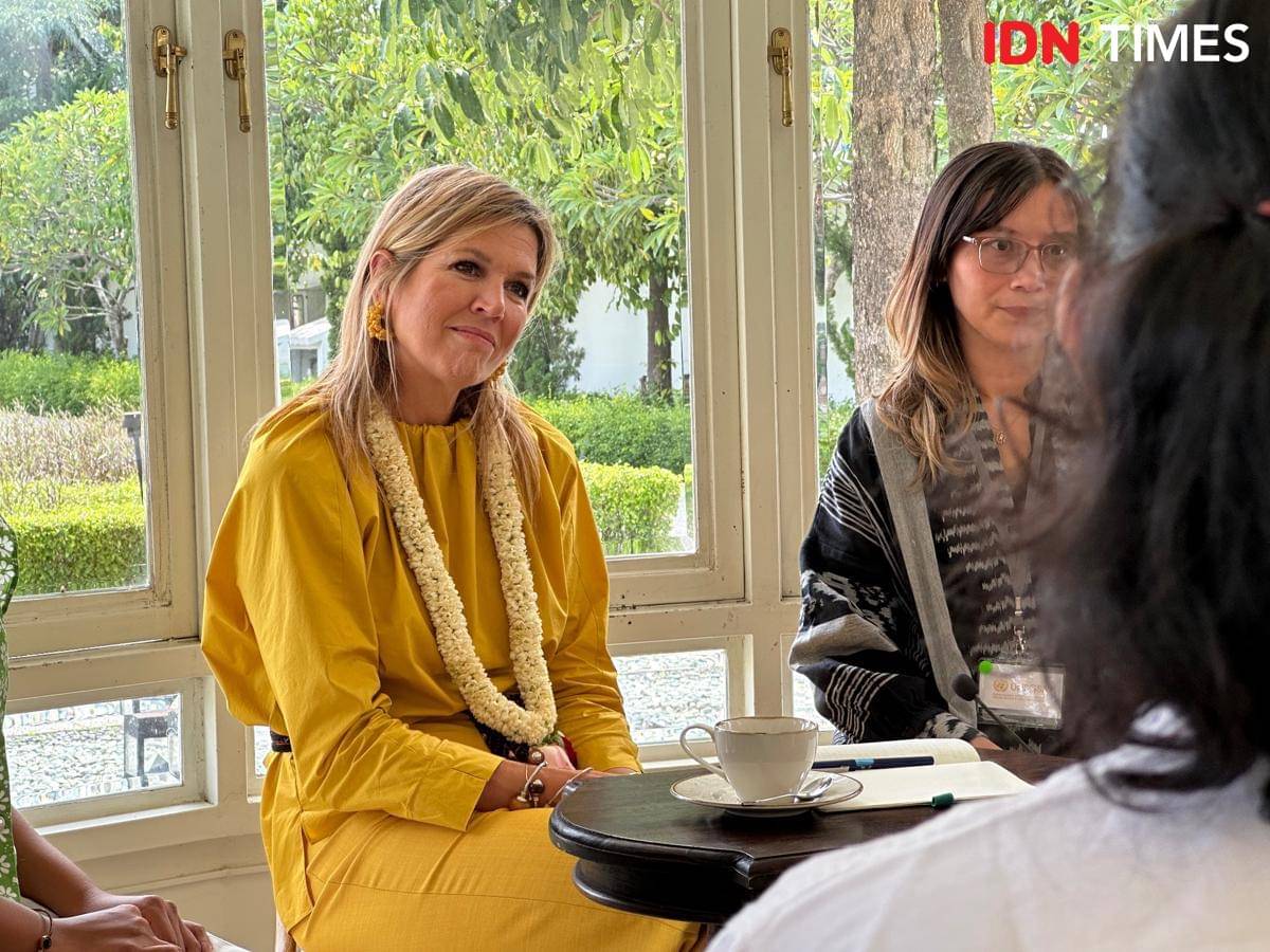 Ratu Maxima berdiskusi dengan Gen Z di Pracima, Pura Mangkunegaran. (IDN Times/Larasati Rey)