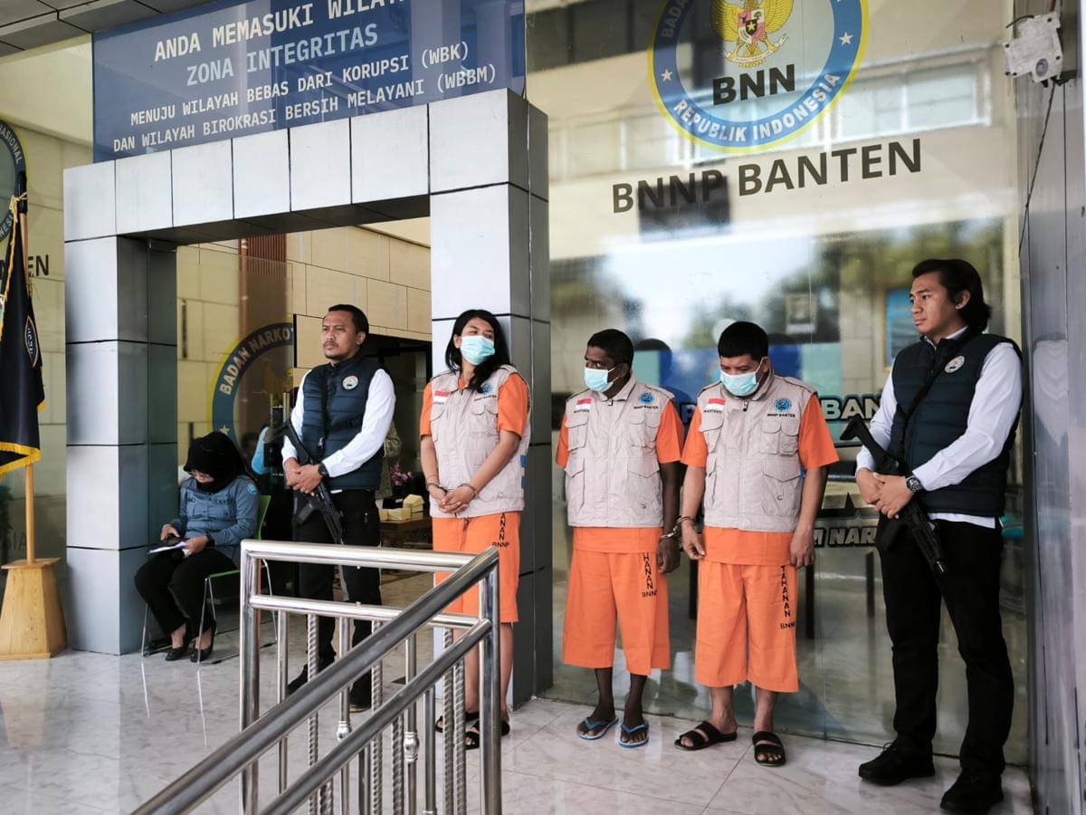 Pengungkapan jaringan narkoba oleh BNN Banten