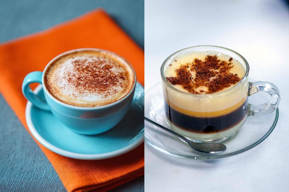Potret cappuccino dan marocchino