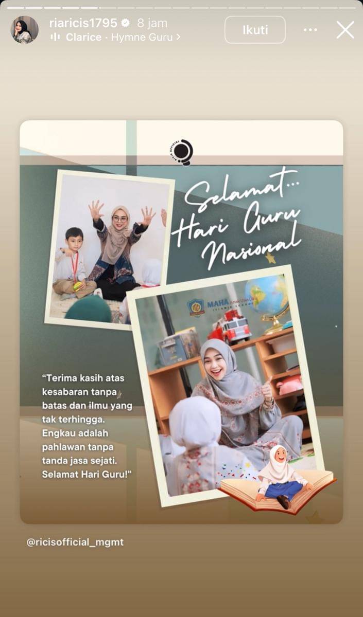 artis yang rayakan Hari Guru Nasional 2025