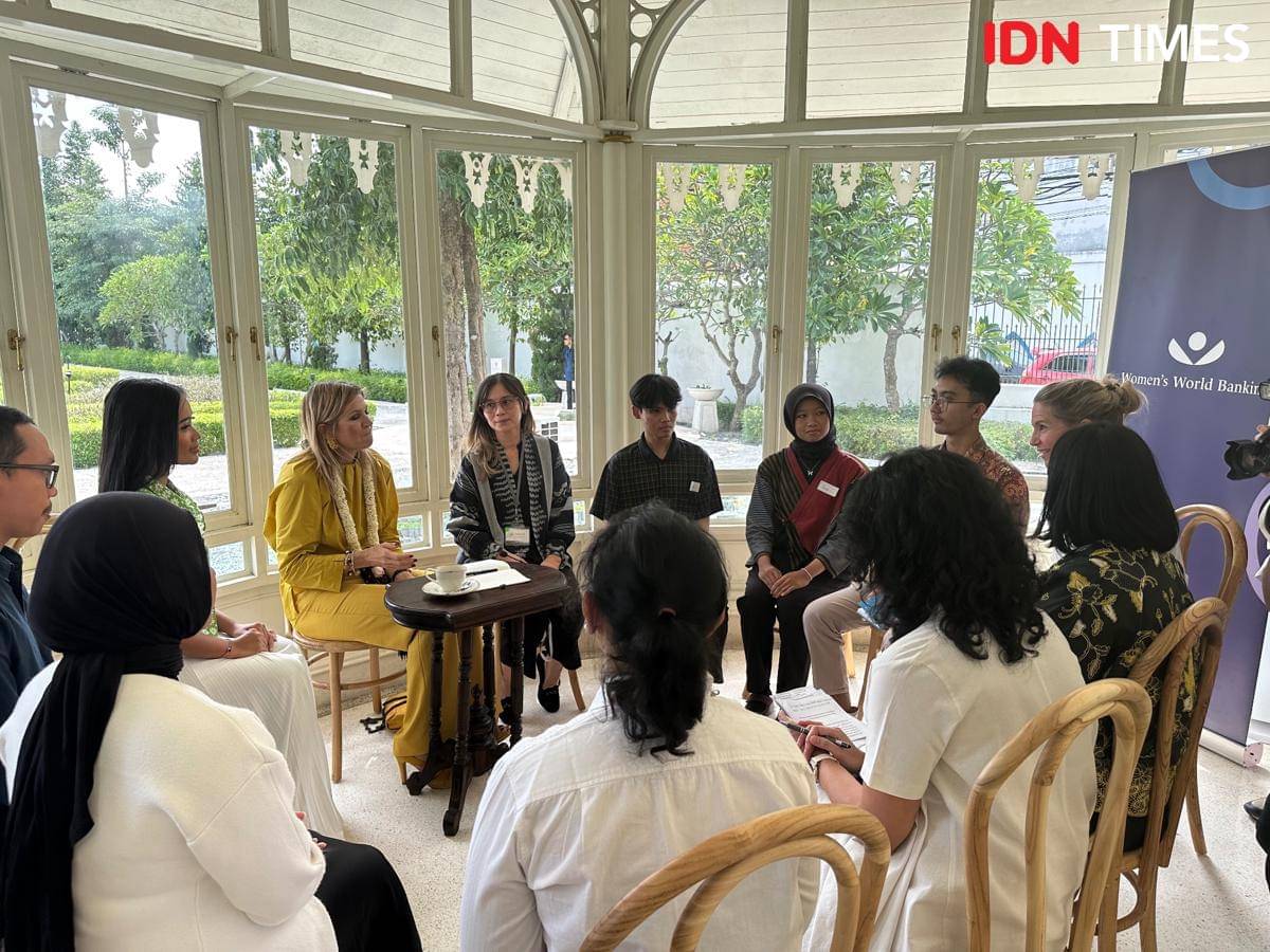 Ratu Maxima berdiskusi dengan Gen Z di Pracima, Pura Mangkunegaran. (IDN Times/Larasati Rey)