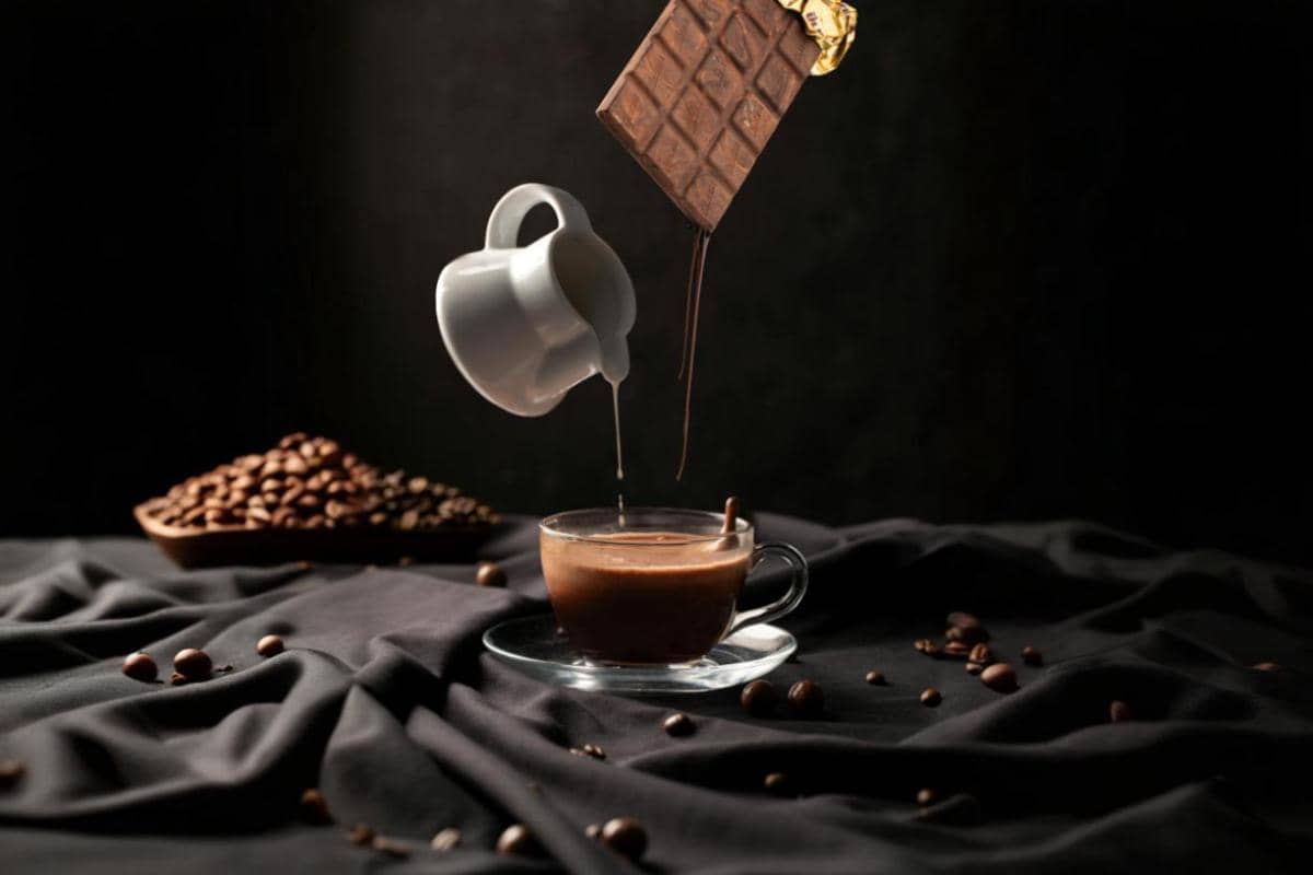 Potret espresso, susu, dan cokelat