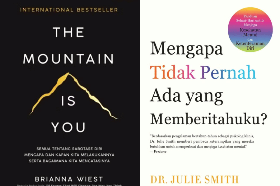 Rekomendasi buku self development. (gramedia.com)