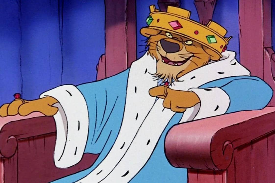 cuplikan adegan Pangeran John dalam film animasi Robin Hood 